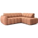 Corner sofa Elfalconn R, electrically extendable, Xillar 24, pink, H107x258x208cm