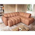 Corner sofa Elfalconn R, electrically extendable, Xillar 24, pink, H107x258x208cm
