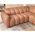Corner sofa Elfalconn R, electrically extendable, Xillar 24, pink, H107x258x208cm