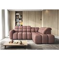 Corner sofa Elfalconn R, electrically extendable, Paolli 24, pink, H107x258x208cm