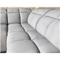 Corner sofa Elfalconn R, electrically extendable, Sola 04, grey, H107x258x208cm