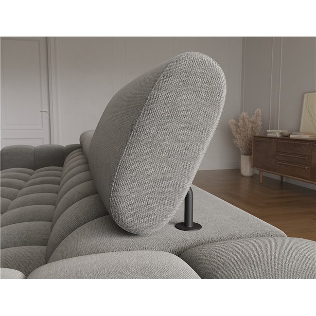 Corner sofa Elferlo R, sleeping function, Sola 06, dark grey, H93x285x181cm