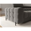 Corner sofa Elferlo R, sleeping function, Sola 06, dark grey, H93x285x181cm