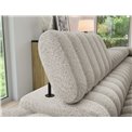 Corner sofa Elkanedo R, sleeping function, Royal 18, boucle, beige, H86x269x204cm