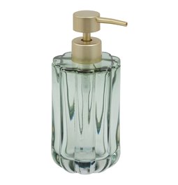 Skysto muilo dozatorius FLOREA Green, 300ml, H18cm, D7.7cm