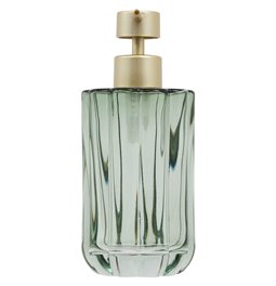 Soap dispenser FLOREA Green, 300ml, H18cm, D7.7cm