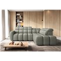Corner sofa Elfalconn R, electrically extendable, Xillar 100, green, H107x258x208cm