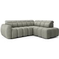 Corner sofa Elfalconn R, electrically extendable, Xillar 100, green, H107x258x208cm