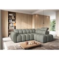 Corner sofa Elfalconn R, electrically extendable, Xillar 100, green, H107x258x208cm