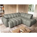 Corner sofa Elfalconn R, electrically extendable, Xillar 100, green, H107x258x208cm