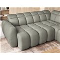 Corner sofa Elfalconn R, electrically extendable, Xillar 100, green, H107x258x208cm