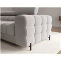 Corner sofa Elferlo L, sleeping function, Sola 04, grey, H93x285x181cm