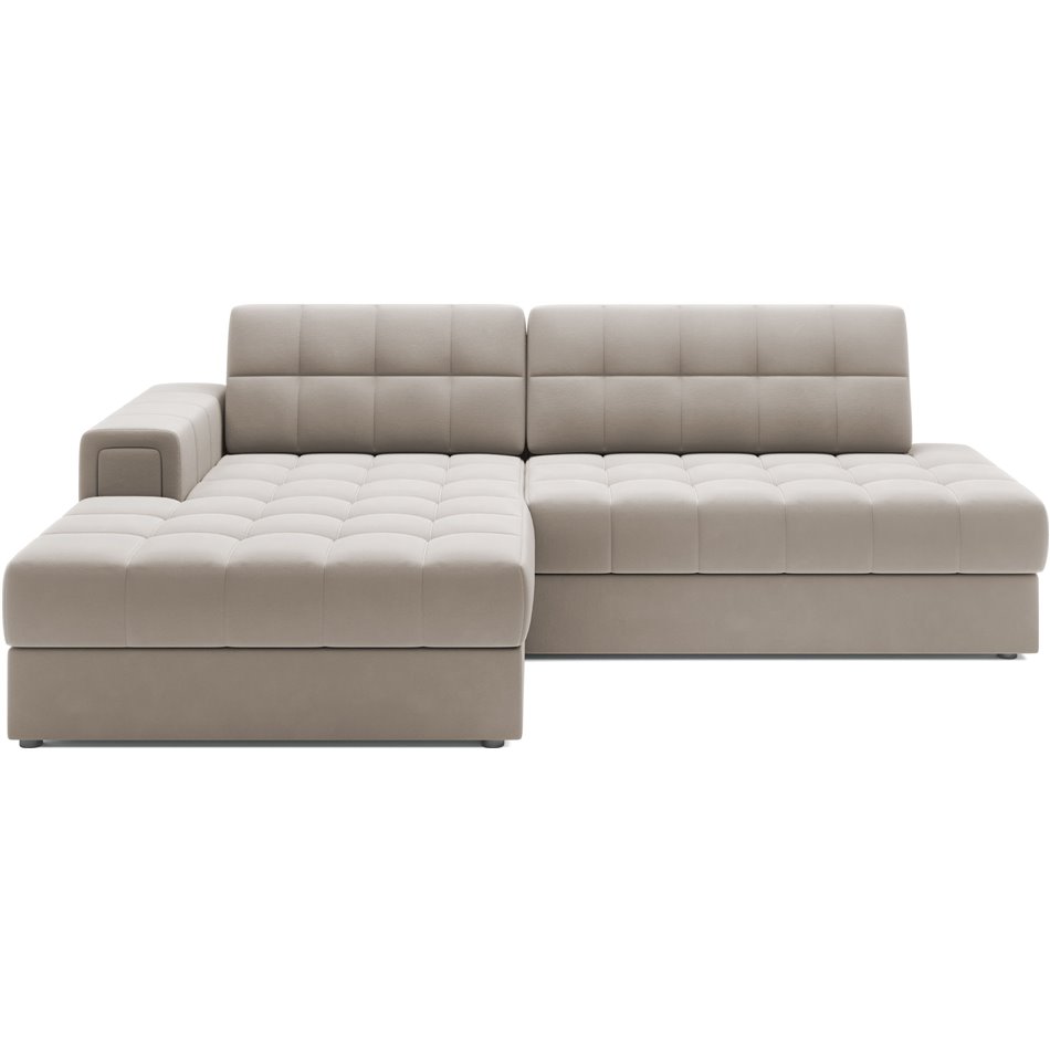 Corner sofa Elezalt L, sleeping function, Sola 18, beige, H82x240x150cm