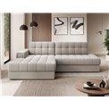 Corner sofa Elezalt L, sleeping function, Sola 18, beige, H82x240x150cm