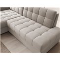 Corner sofa Elezalt L, sleeping function, Sola 18, beige, H82x240x150cm