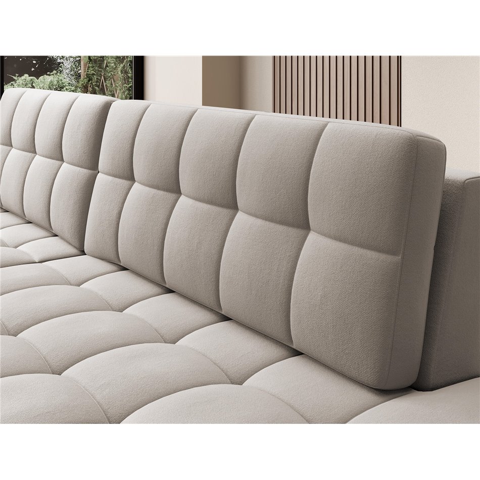 Corner sofa Elezalt L, sleeping function, Sola 18, beige, H82x240x150cm