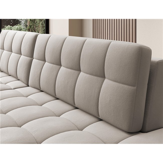 Corner sofa Elezalt L, sleeping function, Sola 18, beige, H82x240x150cm