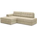 Corner sofa Elezalt L, sleeping function, Monolith 04, velvet, beige, H82x240x150cm
