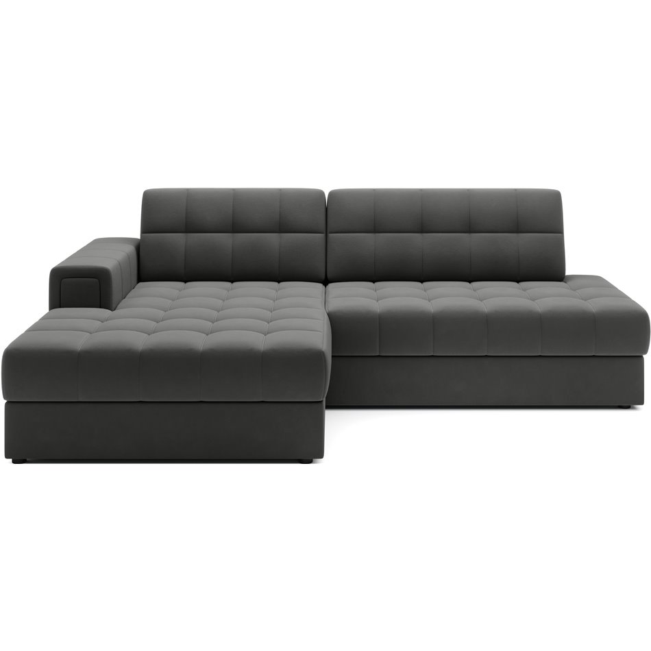 Corner sofa Elezalt L, sleeping function, Sola 06, brown, H82x240x150cm