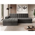 Corner sofa Elezalt L, sleeping function, Sola 06, brown, H82x240x150cm