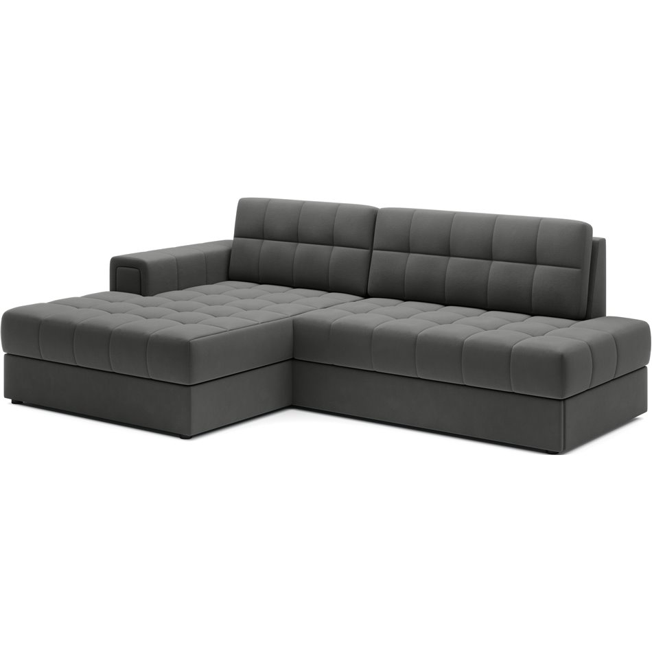 Corner sofa Elezalt L, sleeping function, Sola 06, brown, H82x240x150cm
