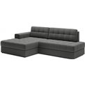 Corner sofa Elezalt L, sleeping function, Sola 06, brown, H82x240x150cm