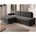 Corner sofa Elezalt L, sleeping function, Sola 06, brown, H82x240x150cm