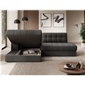 Corner sofa Elezalt L, sleeping function, Sola 06, brown, H82x240x150cm