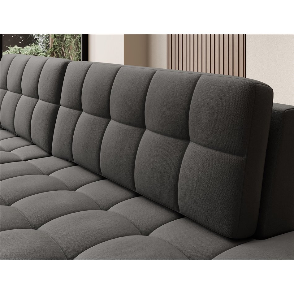 Corner sofa Elezalt L, sleeping function, Sola 06, brown, H82x240x150cm