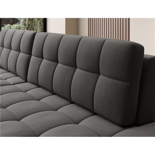 Corner sofa Elezalt L, sleeping function, Sola 06, brown, H82x240x150cm