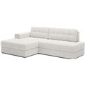 Corner sofa Elezalt L, sleeping function, Royal 01, boucle, white, H82x240x150cm