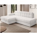 Corner sofa Elezalt L, sleeping function, Royal 01, boucle, white, H82x240x150cm