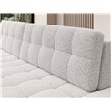 Corner sofa Elezalt L, sleeping function, Royal 01, boucle, white, H82x240x150cm
