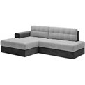 Corner sofa Elezalt L, sleeping function, Monolith 84, Monolith 97, velvet, grey, H82x240x150cm