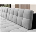 Corner sofa Elezalt L, sleeping function, Monolith 84, Monolith 97, velvet, grey, H82x240x150cm