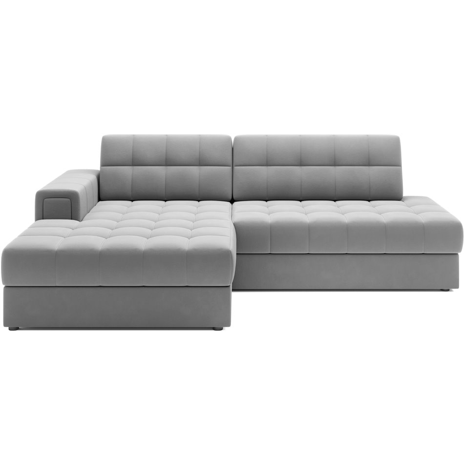 Corner sofa Elezalt L, sleeping function, Sola 04, grey, H82x240x150cm
