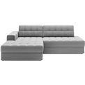 Corner sofa Elezalt L, sleeping function, Sola 04, grey, H82x240x150cm