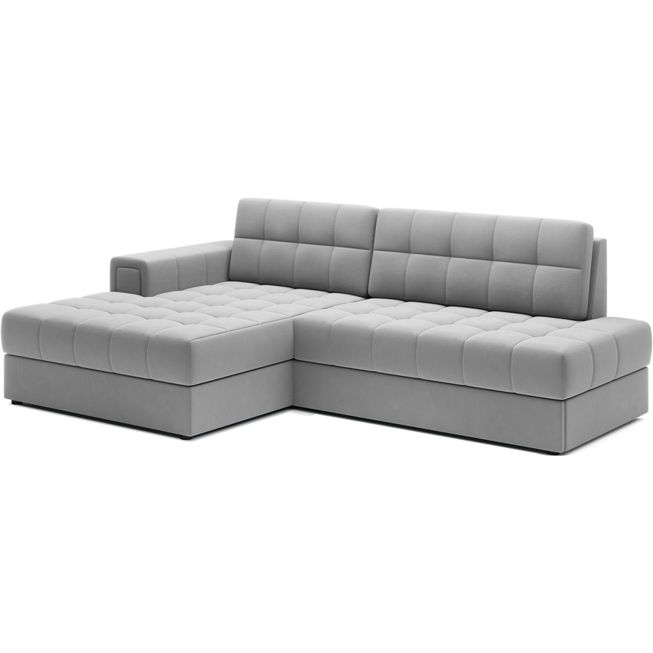 Corner sofa Elezalt L, sleeping function, Sola 04, grey, H82x240x150cm