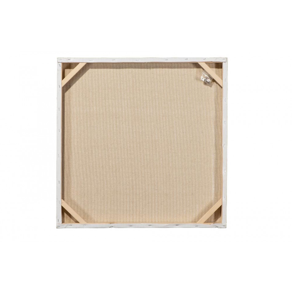 Картина Abstract in blue and gold, 70x70cm