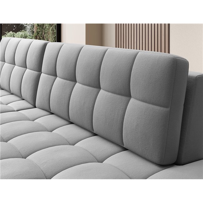Corner sofa Elezalt L, sleeping function, Sola 04, grey, H82x240x150cm