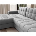 Corner sofa Elezalt L, sleeping function, Sola 04, grey, H82x240x150cm