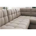 Corner sofa Elewett L, sleeping function, Sola 18, beige, H82x299x198cm