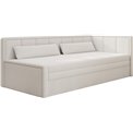 Sofa bed Elfulgeo R, sleeping function, Royal 01, boucle, white, H77x214x82cm