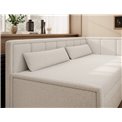Sofa bed Elfulgeo R, sleeping function, Royal 01, boucle, white, H77x214x82cm