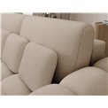 Sofa bed Elcotonn, sleeping function, Calmora 18, beige, H105x256x119cm
