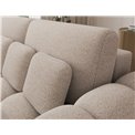 Sofa bed Elcotonn, sleeping function, Royal 18, boucle, beige, H105x256x119cm