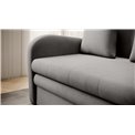 Sofa bed Elario, sleeping function, Nube 04, velvet, grey, H85x130x103cm