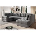 Corner sofa Elewett R, sleeping function, Sola 04, grey, H82x299x198cm