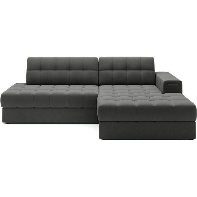Corner sofa Elezalt R, sleeping function, Sola 06, brown, H82x240x150cm