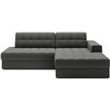 Corner sofa Elezalt R, sleeping function, Sola 06, brown, H82x240x150cm
